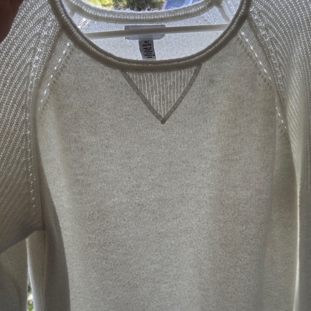 Calvin Klein Cream Crew Neck Sweater
